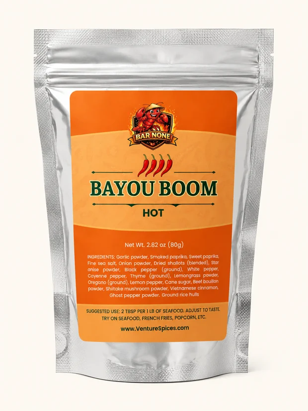 Bayou Boom Hot Bar None seasoning pouch